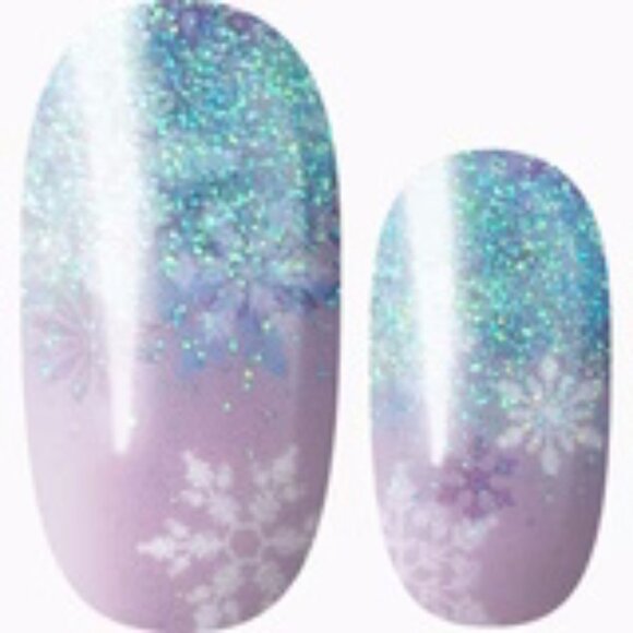 3 For 15 - LILY & FOX - WINTER TALE Holiday Nail Stickers Wraps Strips - Picture 1 of 8